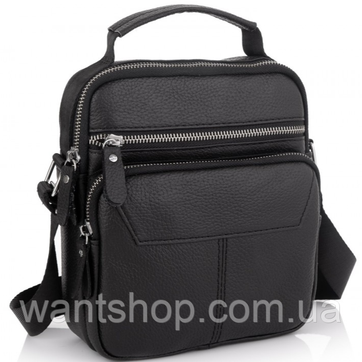 Чоловіча сумка-барсетка через плече шкіряна Tiding Bag TM-79048