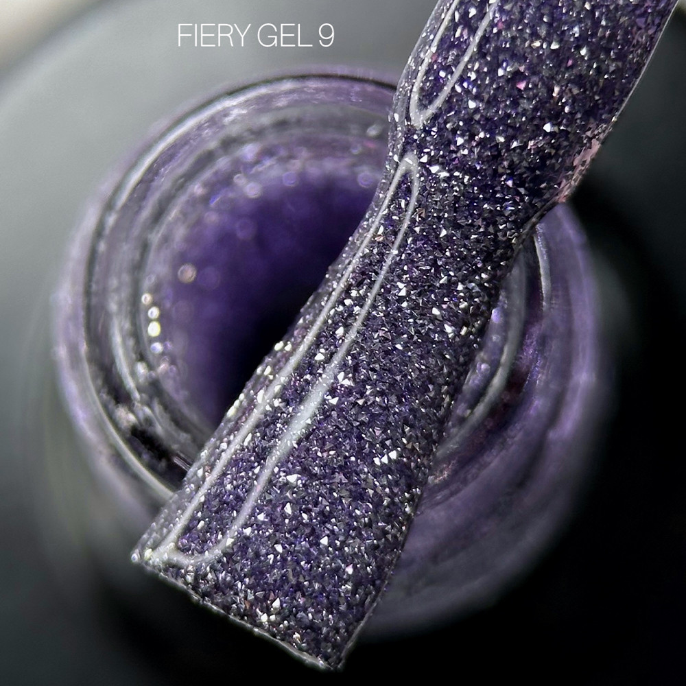 Гель лак для нігтів Saga Fiery Gel №09 фіолетовий 8мл