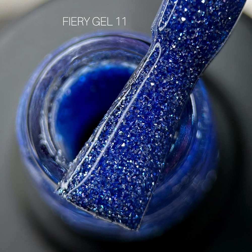 Гель лак для нігтів Saga Fiery Gel №11 синій 8мл