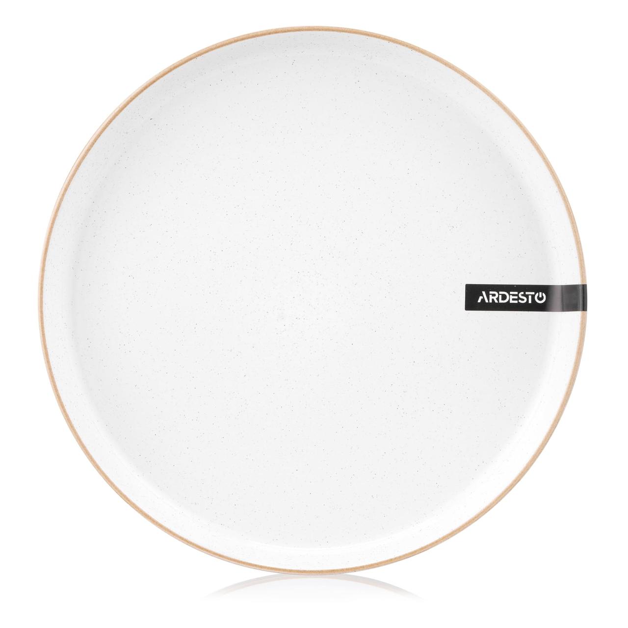 Тарілка обідня ARDESTO Apulia, 26.6 см, кераміка, білий
