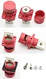 Корпусна прохідна клема для акумулятора 400А (червона з кришкою), фото 3