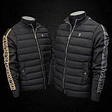 Чоловіча куртка вітровка Burberry CK7694 чорна, фото 7