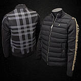 Чоловіча куртка вітровка Burberry CK7694 чорна, фото 8