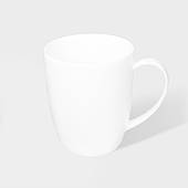 Кухоль МВМ MY HOME 330 мл "ЖЕМЧУЖИНА" порцеляна Білий (KP-99 WHITE)