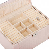 Скринька для прикрас з дзеркалом "Грація" 16*25*13.5см. екокожа, рандомний вибір (9189-001), фото 3