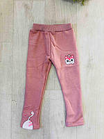 Лосини утеплені для дівчат оптом, S&D, 1-5 років, № CH-7169, фото 2