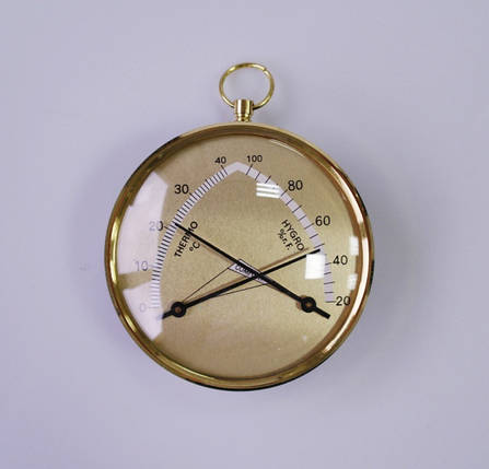 Кімнатний механічний термогігрометр Moller 301712 (Gold), фото 2