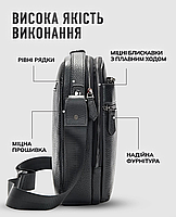 Чоловіча шкіряна сумка на плече Tiding Bag TM-26183, фото 7