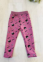 Лосини утеплені для дівчат оптом, S&D, 1-5 років, № CH-7174, фото 2