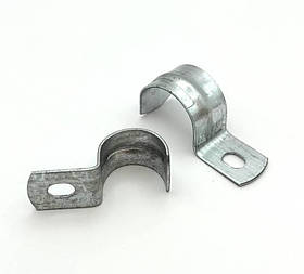 Скоба металева однолапкова для гофри D 19 (уп 100шт)