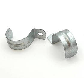 Скоба металева однолапкова для гофри D 26 (уп 100шт)