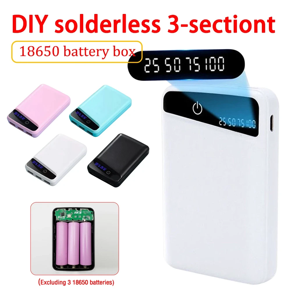 Корпус коробка для Power Bank 3 x 18650 кейс відсік для збирання повербанк