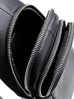 Чоловіча шкіряна сумка 231302 black.Чоловічі сумки-планшети оптом і в роздріб в УкраЇні., фото 4