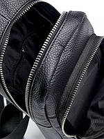 Чоловіча шкіряна сумка 166 black.Чоловічі сумки-планшети оптом і в роздріб в УкраЇні., фото 4