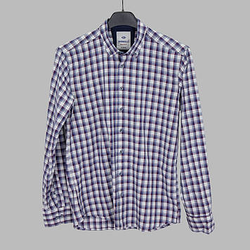 Сорочка чоловіча, приталена (Slim Fit), з довгим рукавом, Birindelli IND.RGL 04-328 100% бавовна M(Р)