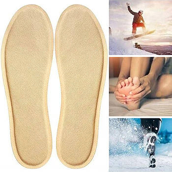 Термоустілки для ніг, 12 годин, 40-50°, Розмір 40-44 / Хімічні устілки самонагрівальні / Грілка-устілка