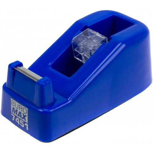 Диспенсер для клейкої стрічки "Buromax" 12,2x60x50ммх синій BM.7451-02