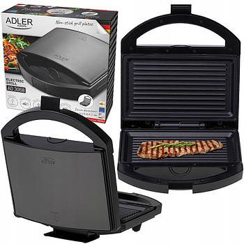 Електрогриль прижимний Adler AD 3068 — 1000 Вт, антипригарне покриття, компактний дизайн
