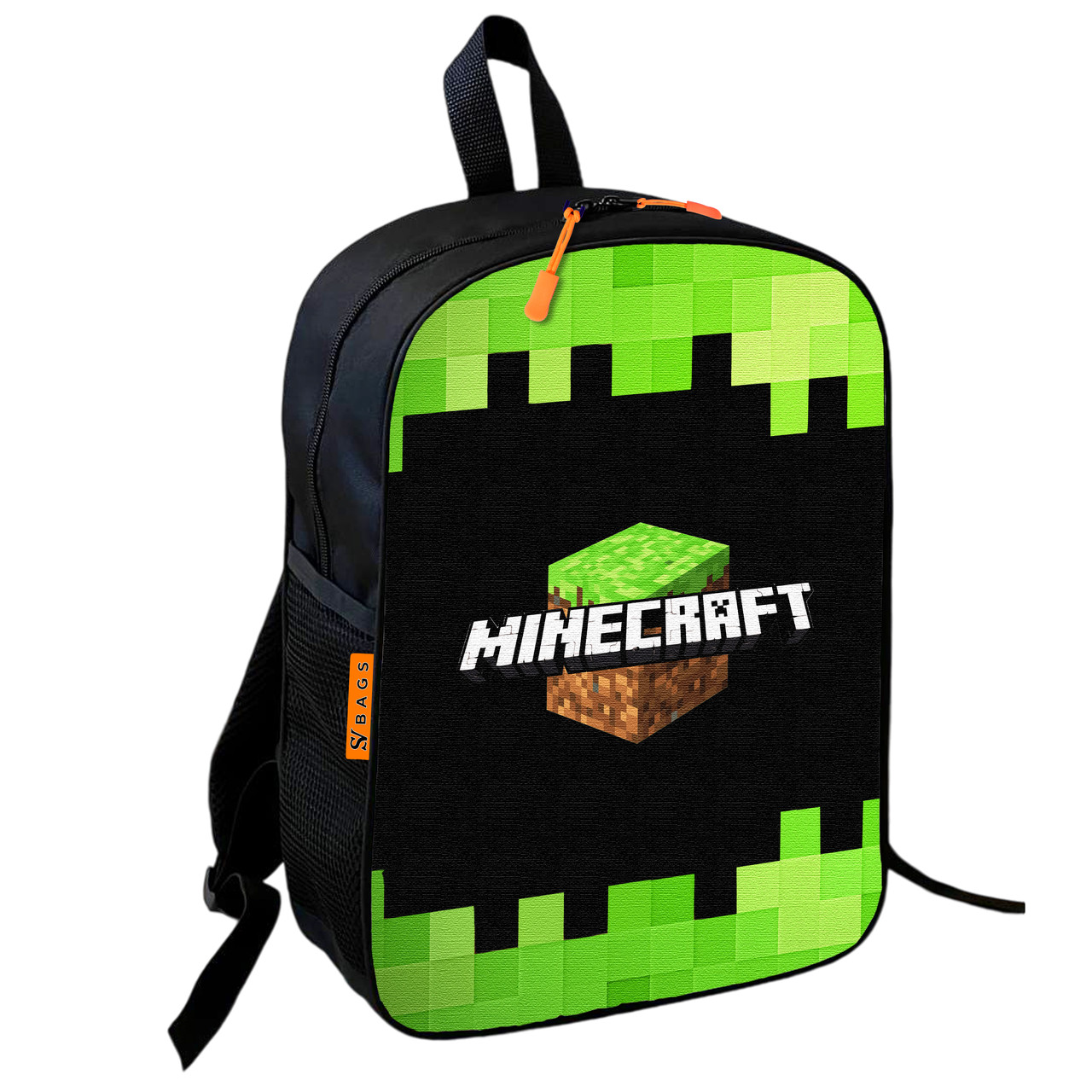Рюкзак шкільний дитячий 36х27см Майнкрафт Кріпер "Minecraft" з принтом для хлопчика (0592)