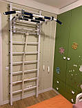 Шведська стінка з турніком посилена біла – спортивне обладнання, фото 4