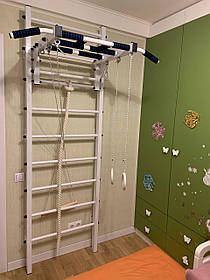 Шведська стінка біла посиленої конструкції – спортивне обладнання