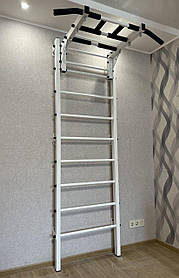 Шведська стінка біла посиленої конструкції – спортивне обладнання