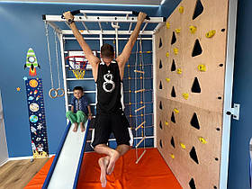 Шведська стінка з рукоходом Комплект ЛЮКС – спортивне обладнання