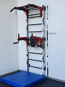 Шведська стінка мілітарі з дитячим набором та матом посиленої конструкції – спортивне обладнання