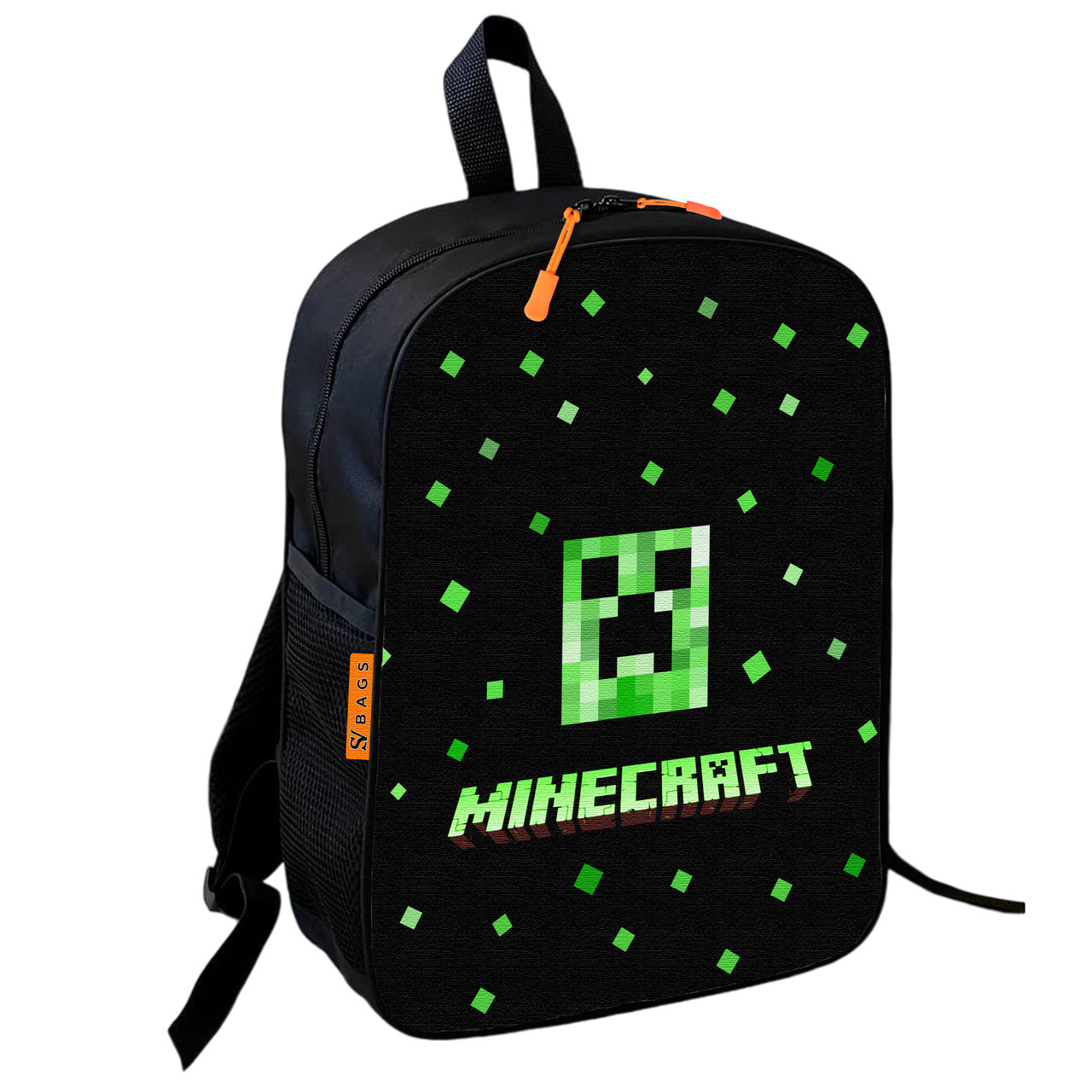 Рюкзак шкільний дитячий 36х27см Майнкрафт Кріпер «Minecraft» з принтом для хлопчика (0594)