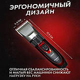 Професійна окантувальна машинка для стрижки волосся GEMEI GM-550, Бездротова електробритва RN-70, фото 2