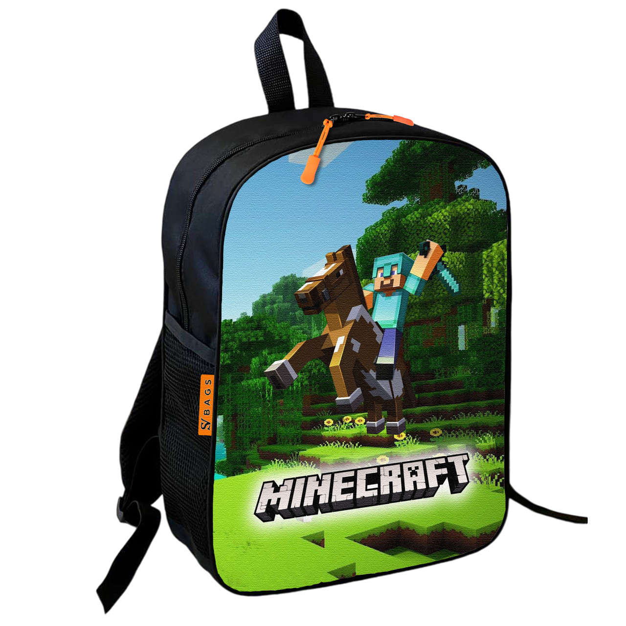 Рюкзак шкільний дитячий 36х27см Майнкрафт Кріпер «Minecraft» з принтом для хлопчика (0602)