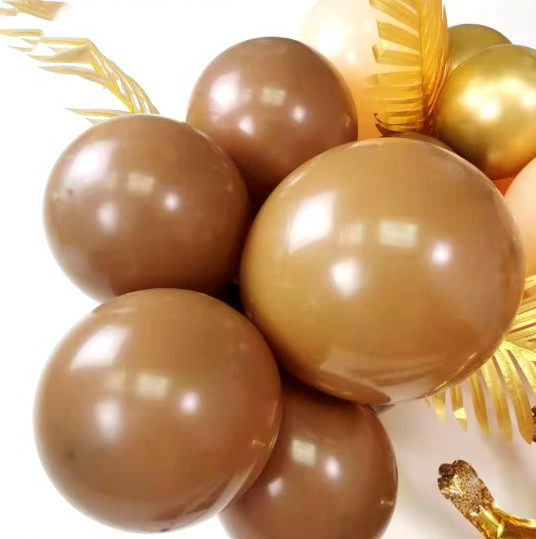Повітряні латексні кулі 10"(25см) Коричневий Пастель. В упак:25 шт. Вир-во: Китай