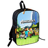 Набір дитячий Майнкрафт Кріпер "Minecraft" рюкзак 36х27см сумка-бананка, кружка з принтом для хлопчика (01556), фото 2