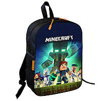 Рюкзак шкільний дитячий 36х27см Майнкрафт Кріпер «Minecraft» з принтом для хлопчика (0607)