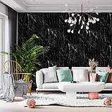 Самоклеюча венілова плитка в рулоні чорний мармур 600*3000*2mm, фото 7