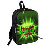 Набір дитячий Майнкрафт Кріпер "Minecraft" рюкзак 36х27см сумка-бананка, кружка з принтом для хлопчика (01553), фото 2