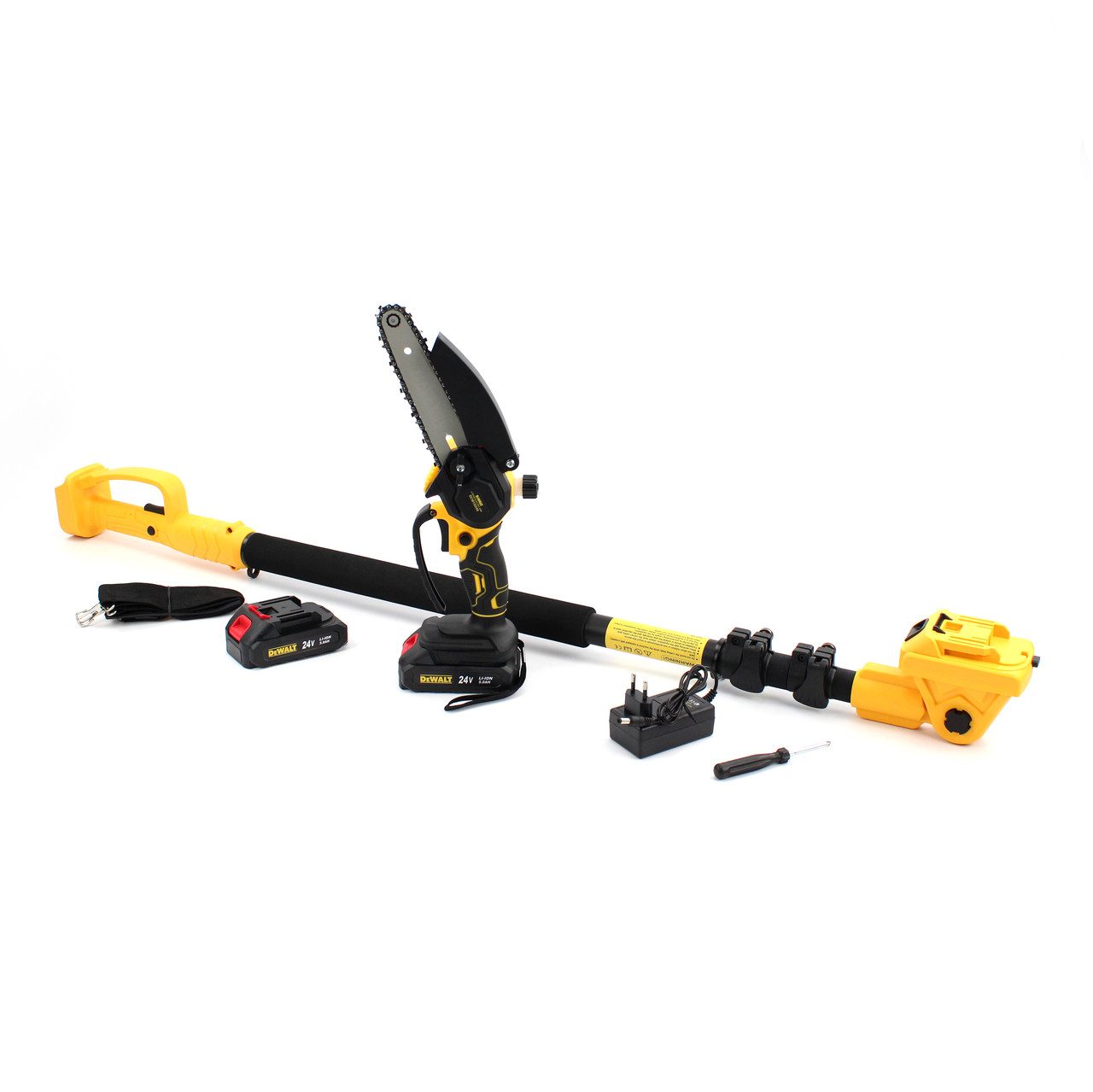 Набір 2в1 АКБ DeWalt 24V (Пила DCM155HN + Телескопічна штанга 2.6м) Набір 2в1 Деволт
