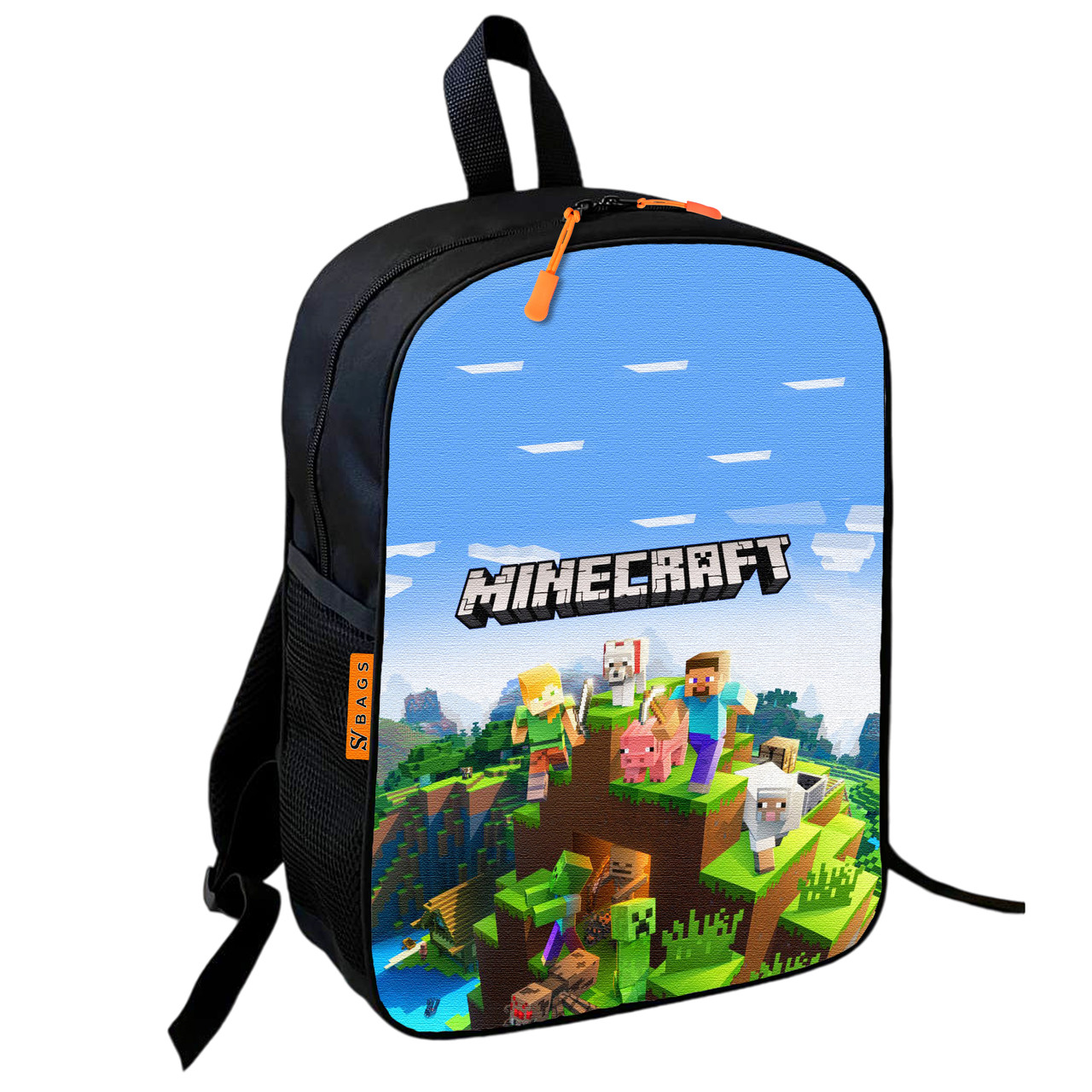 Рюкзак шкільний дитячий 36х27см Майнкрафт Кріпер «Minecraft» з принтом для хлопчика (0612)