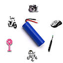 Акумулятор HONGLI 14500 500 mAh 3.7V Blue з проводами під пайку, фото 3