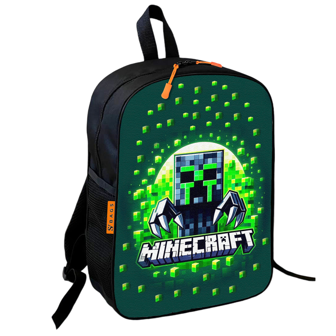 Рюкзак шкільний дитячий 36х27см Майнкрафт Кріпер «Minecraft» з принтом для хлопчика (0616)