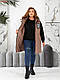 Стильна подовжена жилетка з кишенями на змійці, зручний глибокий капюшон, декорована нашивками з камінням, якісна фурнітура., фото 2