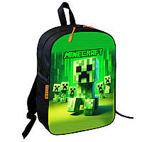 Рюкзак шкільний дитячий 36х27см Майнкрафт Кріпер «Minecraft» з принтом для хлопчика (0620)