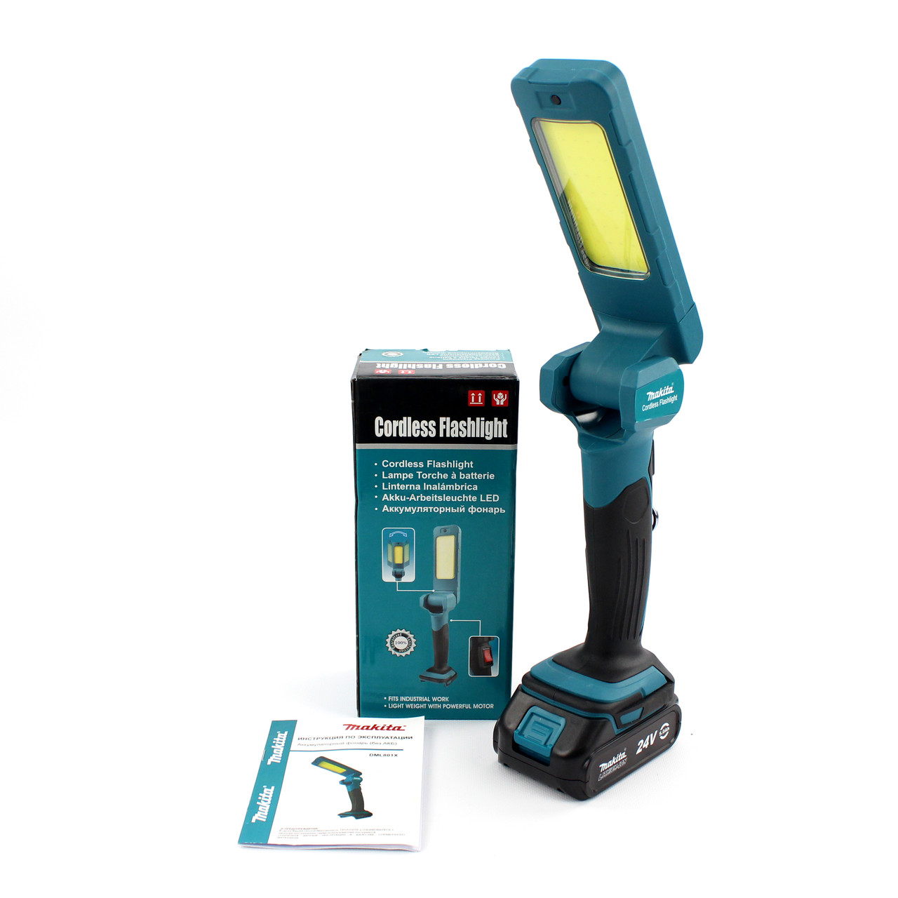 Акумуляторний LED ліхтар Makita DML801X (24V, 5AH) з поворотною лампою
