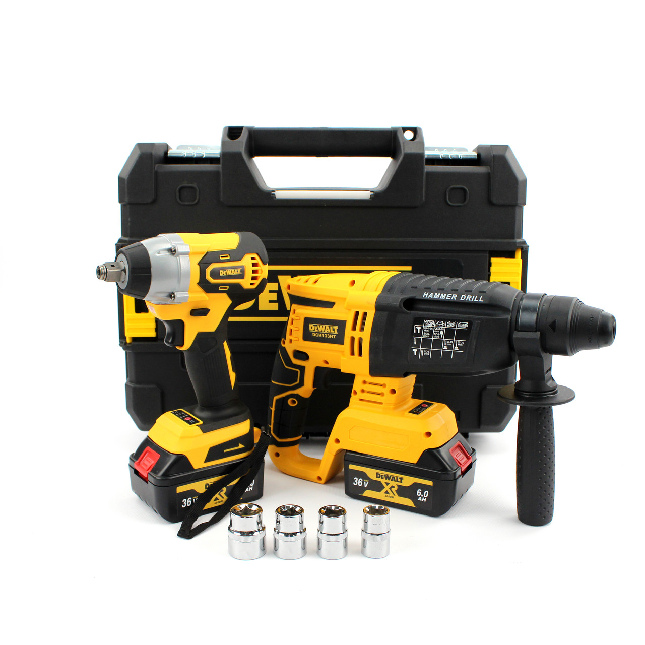 АКБ набір 2в1 DeWalt 36V (Перфоратор DCH133NT + Гайковерт DCF892P2T) Набір 2в1 Деволт