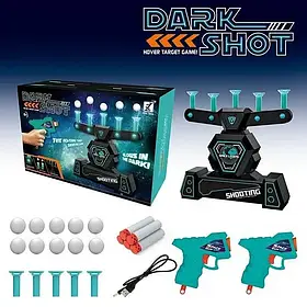 Повітряний тир 3362 Dark Shot на батарейках. Два Пістолета і 10 м'яких патронів