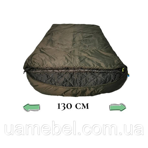 Широкий 130см спальний мішок, спальник ковдра -15/+5 Arvisa