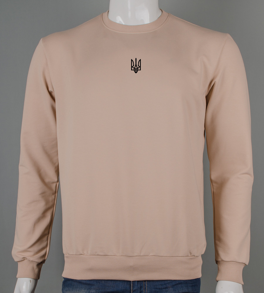 Світшот чоловічий Тризуб 7401с (Уп.4шт M-XXL), Таш, фото 1