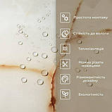 Самоклеюча венілова плитка в рулоні бежевий мармур з прожилками 600*3000*2mm, фото 8