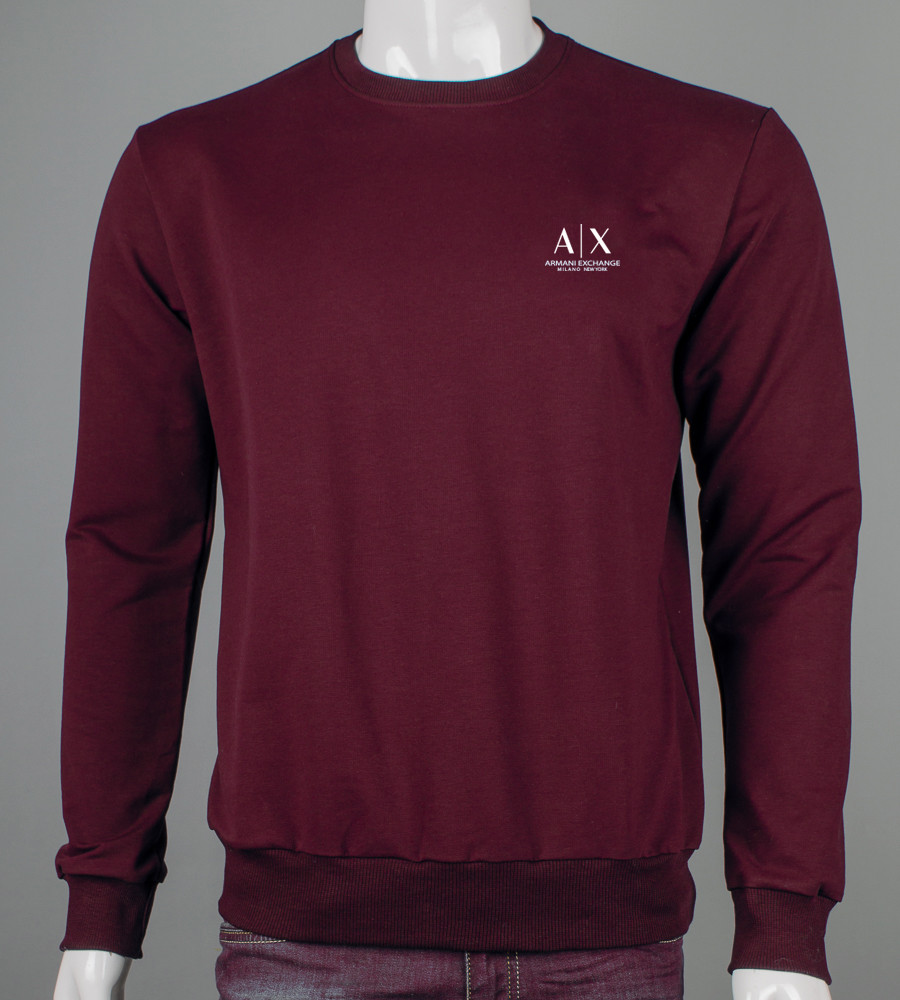 Світшот чоловічий Armani Exchange 7420с (Уп.4шт M-XXL), Марсала, фото 1