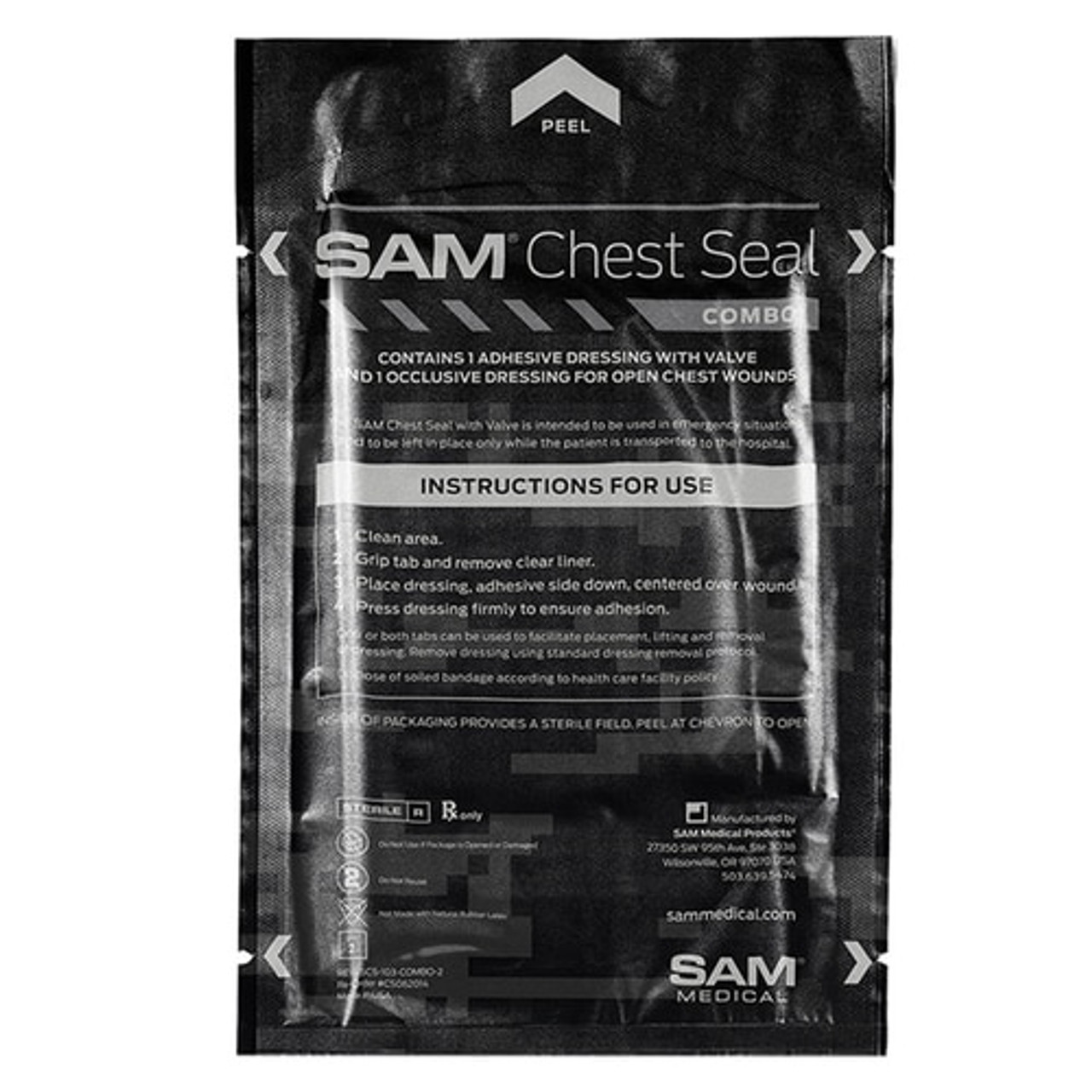 Пов'язка оклюзійна SAM Chest Seal Combo Pack